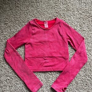 Altar'd State Pink Long Sleeve Top